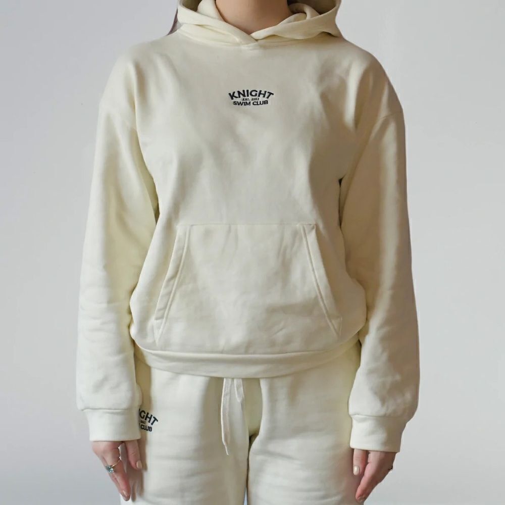 NWT Knight Swim Club Hoodie Buttercream